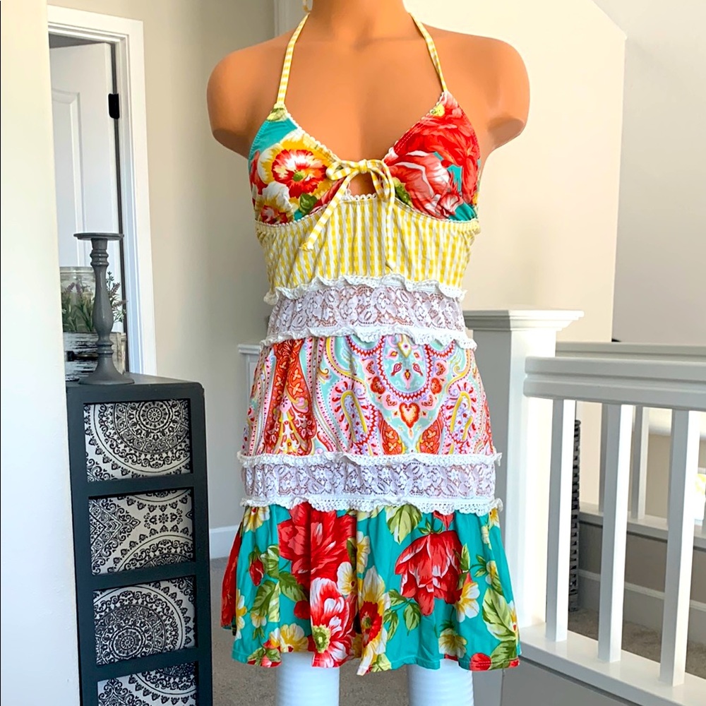 Letarte- Floral and Paisley swimsuit cover up.